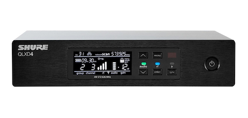 Receptor de Microfono Inalambrico UHF (632-695 MHz), Frec Va SHURE QLXD4AR-L50 - $ 1.780.269