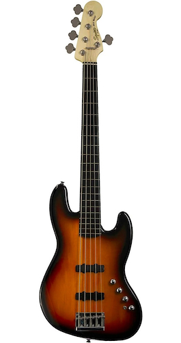 Bajo Elec. Jazz Bass Squier Deluxe Active V RWN, 5 cuerdas, SQUIER 030-0575-500 - $ 963.616