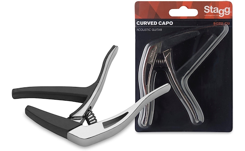 Capodastro Trigger Curvo Para Guit. Acústica Y Electrica Cro STAGG SCPXCUCR - $ 16.030