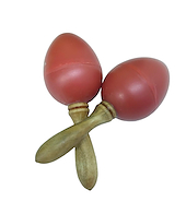 Huevos Maracas Mango Corto (Par) Color Rojo - 20 Gramos - Bl STAGG SEGMS