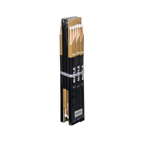 Palillos maple series 5a punta de nylon STAGG SM5AN PACK X 12 - $ 61.780