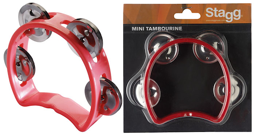 Aro de percusión 4 sonajas - COLOR ROJO STAGG TABMINIRD - $ 8.408