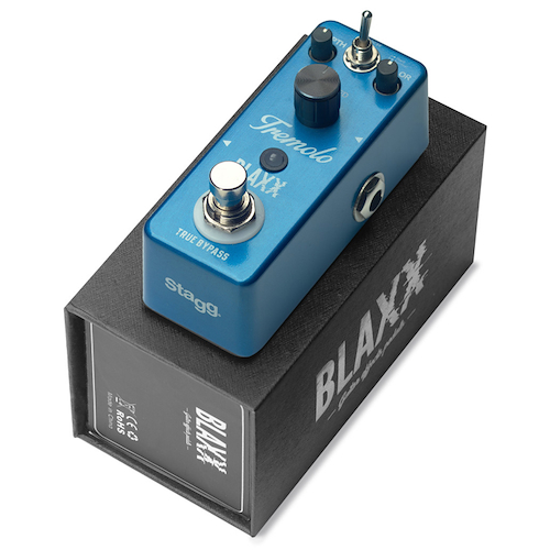 BLAXX MINI PEDAL TREMOLO-CARCASA METALICA-TRUE BYPASS STAGG BXTREMOLO - $ 71.274