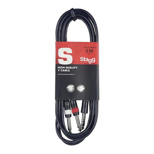CABLE STAGG PLUG-A DOS PLUG 3mts STAGG SYC3P2PE - $ 12.821
