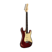 GUITARRA ELECTRICA STAGG STRATOCASTER-COLOR CANDY APPLE RED STAGG SES30CAR
