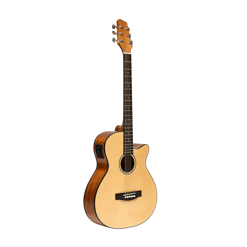 GUITARRA ELECTROACUSTICA STAGG PINO CON CORTE-EQ 5 CON AFINA STAGG SA25ACESPRUCE - $ 336.325