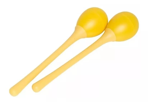 Huevos Maracas Mango Largo (Par) Color Amarillo - 20 Gramos STAGG SEGMLYW - $ 6.093