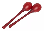 Huevos Maracas Mango Largo (Par) Color Rojo - 20 Gramos - Bl STAGG SEGMLRD