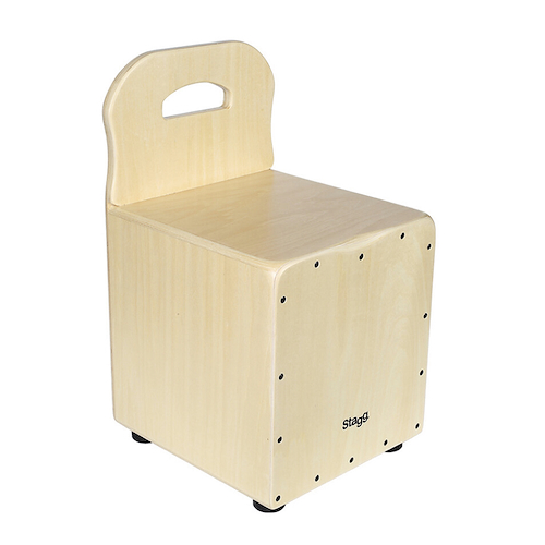 CAJON PERUANO PARA CHICOS CON RESPALDO - TAPA COLOR NATURAL STAGG CAJKIDN - $ 119.277