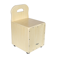 CAJON PERUANO PARA CHICOS CON RESPALDO - TAPA COLOR NATURAL STAGG CAJKIDN