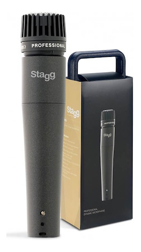 Microfono Dinamico Cardioide Profesional Con Cable 5 Mts. Co STAGG SDM70 - $ 45.349