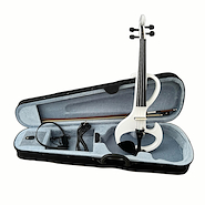 VIOLIN ELECTRICO INCLUYE ESTUCHE-AURICULARES-ARCO COLOR BLAN STRADELLA MEV1502WH