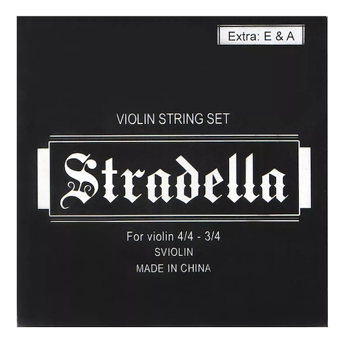 Encordado de Violin (Incluye 1era y 2da cuerda de repuesto) STRADELLA SVIOLIN - $ 7.604