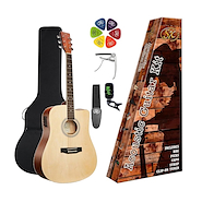 Pack | Guitarra Electroacustica | Cuerpo Dreadnought | Cutaw SX SD104CEK