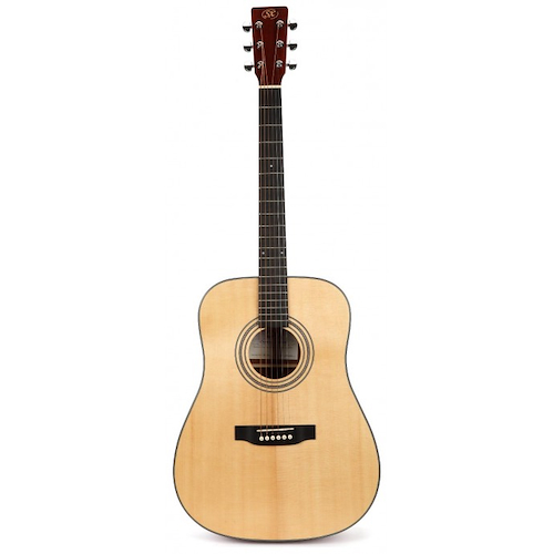 Guitarra Acustica | Cuerpo Dreadnought | Diapasón Rosewood | SX SD704E - $ 445.092