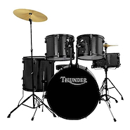 Bateria 5 Cpos, Std, C/Fierros, C/Platos 14Hh+16Cr, Hardware THUNDER JBP0901-BK THU