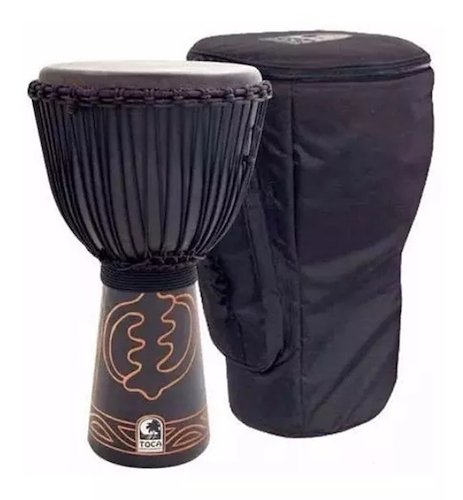 Djembe de madera TOCA ABMD-12 BLACK MAMBA 12