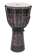 Djembe de madera TOCA TSSDJ-LBO STREET BLACK ONYX LARGE