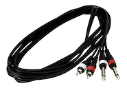 Cable de Conexión. 3 M. 2 Plug Mono a RCA. WARWICK RCL 20934 D4.