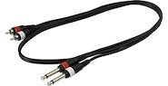 Cable de Conexión. 1M. 2 Plug mono a RCA. WARWICK RCL20931 D4