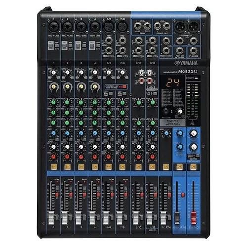 Consolas Analógicas Con Usb Y Efectos 12 Canales: 6 Mic + 12 YAMAHA MG12XU - $ 817.977