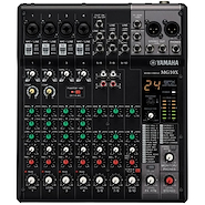 10 canales: 4 mic + 10 line input (4 mono + 3 stereos) 1 bus YAMAHA MG10XCV