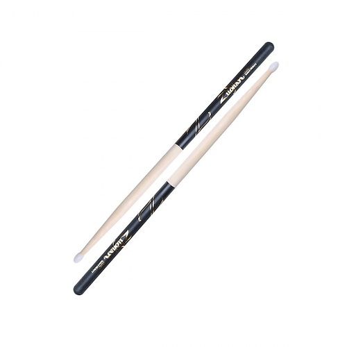 Palillos  |  5B  | Punta Nylon     |  Black  DIP     |  Hick ZILDJIAN Z5BND - $ 38.055