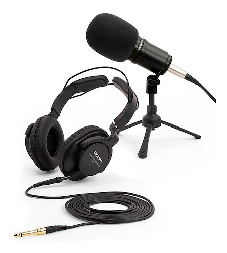 Pack Podcast Mic Dinamic ZDM-1 + Auriculares+ Accesorios ZOOM PRO ZDM-1PMP - $ 212.293