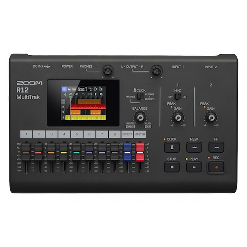Grabadora Multipista | 8 pistas - 2 simultaneas | 2 XLR/TRS ZOOM PRO R12 - $ 581.020
