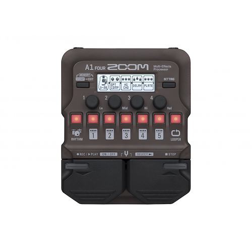 Pedalera Multiefecto | Para Instr. Acusticos | 70 efect | Ef ZOOM A1 FOUR - $ 260.836