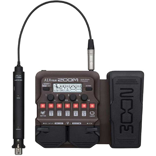 Pedalera Multiefecto | Para Instr. Acusticos | 70 efect | Ef ZOOM A1X FOUR - $ 288.500