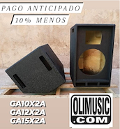 AG PERCUSION GA10X2A Bafles Vacio 10"