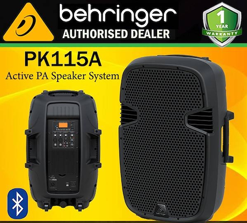 BEHRINGER PK115A Active 800W 15\ PA Speaker System Bluetooth