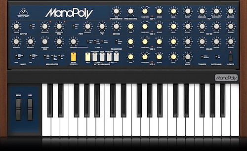 BEHRINGER MONOPOLY Analog 4-Voice Polyphonic Synthesizer