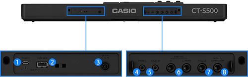 Teclado Casio CT-S500 con Adaptador Bluetooth