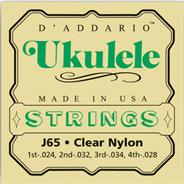 DADDARIO Strings J65 Encordado Ukelele Soprano Nylon