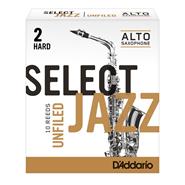 DADDARIO Woodwinds RRS10ASX2H Saxo Alto Reeds Unfiled #2 Hard