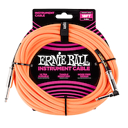 ERNIE BALL P06084 18'' Braided Instrument Cable Orange
