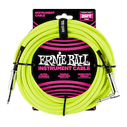 ERNIE BALL P06057 25'' Braided Instrument Cable Yellow