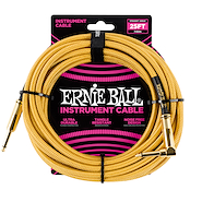 ERNIE BALL P06070 25'' Braided Instrument Cable Gold