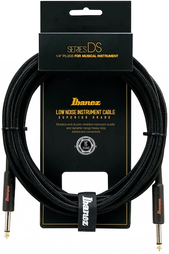 IBANEZ DSC15BK Cable Jack (Acodado, 4.6 m, Trenzado) BK
