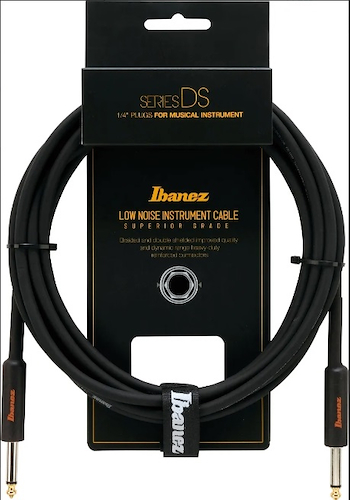 IBANEZ DSC20BK Cable para Guitarra Jack (6.1 m, trenzado)