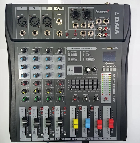 LEXSEN Vivo 7 Mixer USB Efectos