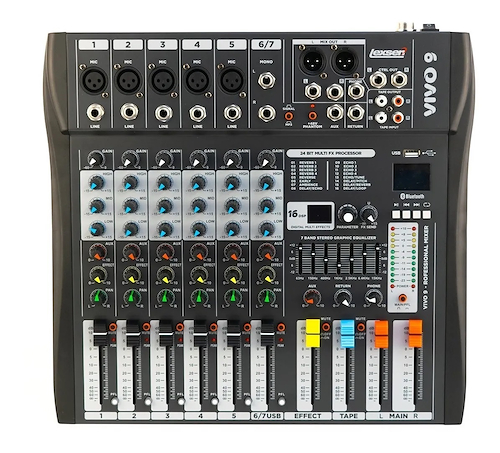 LEXSEN Vivo 9 Mixer USB Efectos