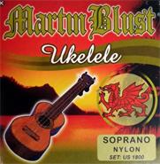 MARTIN BLUST SET1800 Encordado Ukelele Soprano Nylon Blanco