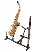 ON STAGE SXS7201B Double Saxophone/Flute Stand