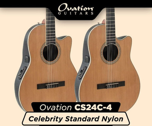 OVATION CS24C-4 CELEBRITY NYLON NATURAL