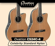 OVATION CS24C-4 CELEBRITY NYLON NATURAL