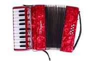 PARQUER SJ2000RD Acordeon Rojo 8 Bajos 22 Teclas