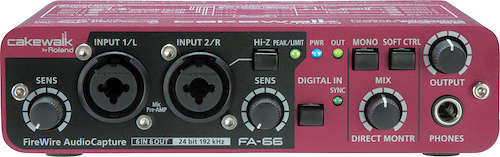 ROLAND FA-66 Interfase de Audio FireWire